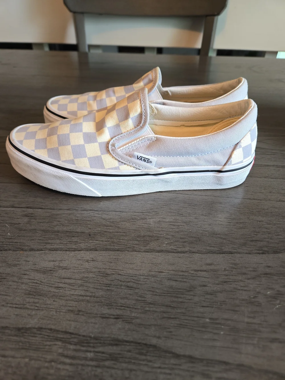 Vans checkerboard blue